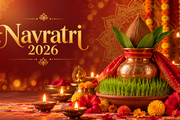 Navratri 2026 kalash and diyas — nine day festival from 11 to 19 October